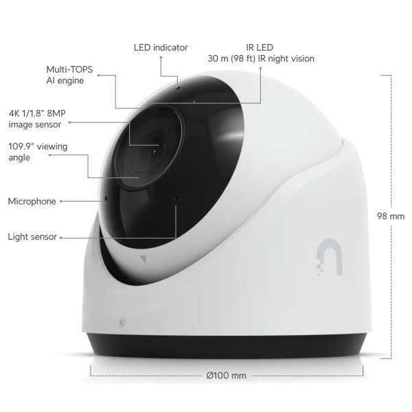 Купить IP-камера Ubiquiti UniFi G6 Turret (UVC-G6-TURRET-W)