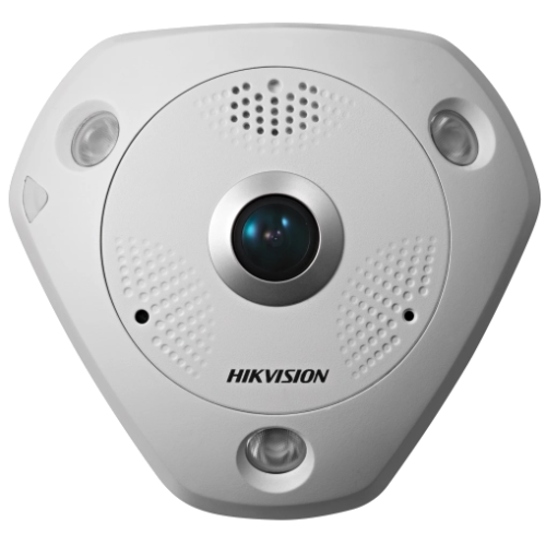 Купити 12 МП Fisheye із мікрофоном Hikvision DS-2CD63C5G0E-IVS(B) (2мм)