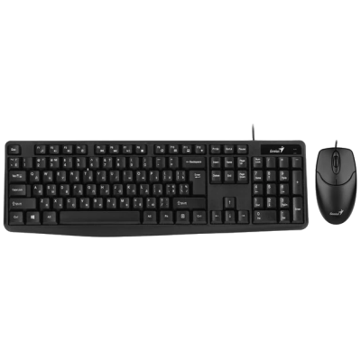 Купить Комплект (клавиатура + мышь) Genius KM-170 Black Ukr (31330006409)