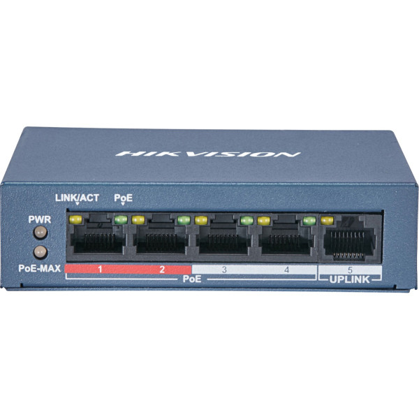 Купити Комутатор Hikvision DS-3E0105P-E/M(B)