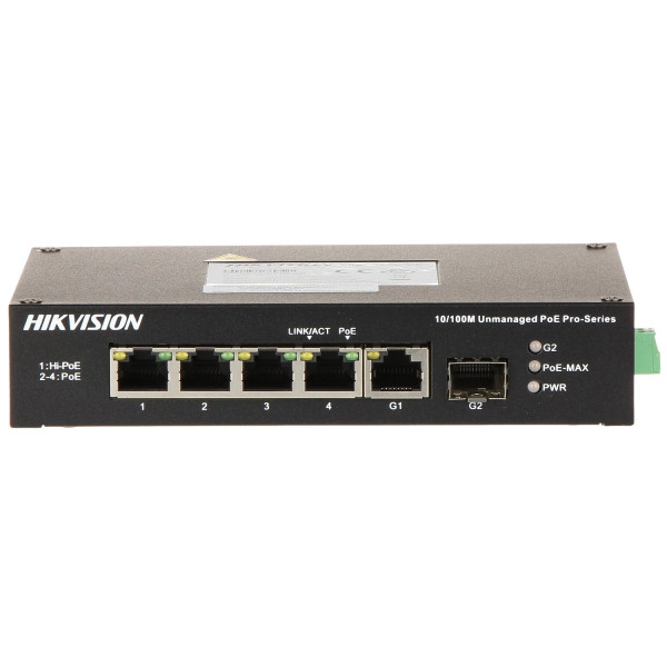 Купити Комутатор Hikvision DS-3T0306HP-E/HS