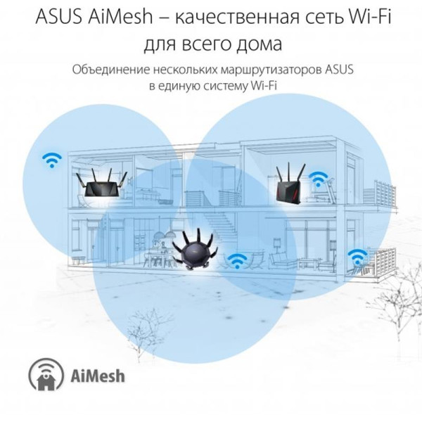 Купити Бездротовий маршрутизатор Asus RT-AX89X (90IG04J1-BM3010)