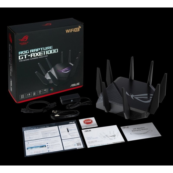 Купити Бездротовий маршрутизатор Asus ROG Rapture GT-AXE11000 (90IG06E0-MO1R00)