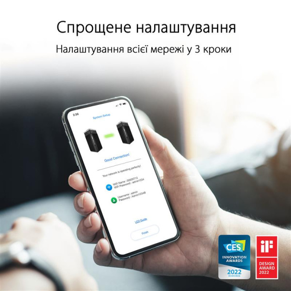 Купить Wi-Fi Mesh-система Asus ZenWiFi Pro ET12 1pk Black (90IG05Z0-MO3A10)