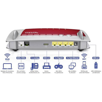 Купить Бездротовий маршрутизатор AVM FRITZ!Box 7360 A/CH