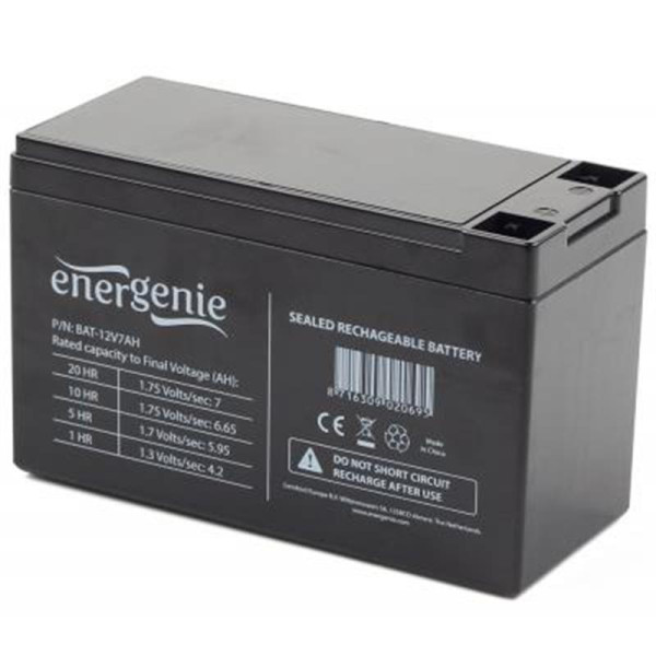 Купити Акумуляторна батарея EnerGenie 12V 7AH (BAT-12V7AH) AGM