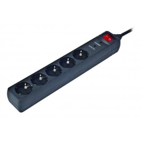 Купить Сетевой фильтр EnerGenie SPG5-C-15 5 розеток, 4,5м, Black
