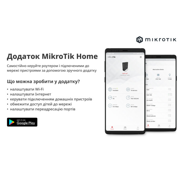 Купити Бездротовий маршрутизатор Mikrotik hAP lite (RB941-2ND)