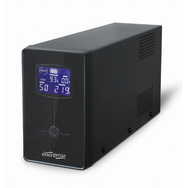 Купити Джерело безперебійного живлення EnerGenie EG-UPS-032 850VA, Line Int., AVR, 2xIEC+1xSchuko, USB, LCD, RJ11