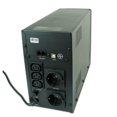 Купити Джерело безперебійного живлення EnerGenie EG-UPS-033 1200VA LCD, USB, метал
