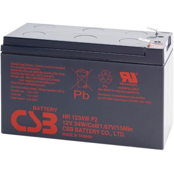 Купить Акумуляторна батарея CSB 12V 9AH (HR1234WF2) AGM