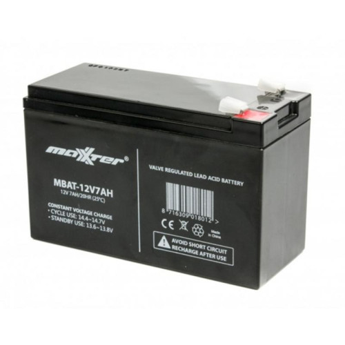 Купити Акумуляторна батарея Maxxter 12V 7AH (MBAT-12V7AH) AGM