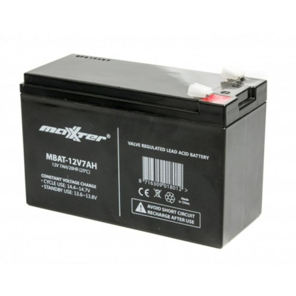 Купить Акумуляторна батарея Maxxter 12V 7AH (MBAT-12V7AH) AGM