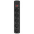 Купить Фильтр живлення Maxxter 5 розеток 4.5м (SPM5-G-15B) чорний