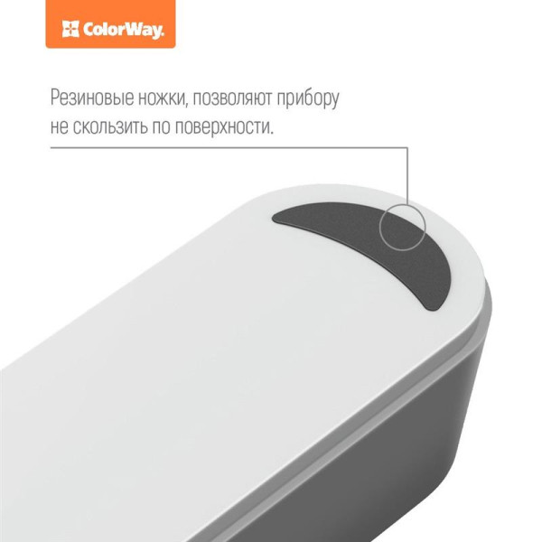 Купить Фільтр живлення ColorWay CW-CHE44W 4 розетки, 4 USB, 2 м, білий