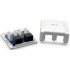 Купить Розетка Cablexpert (NCAC-2U5E-01) 2хRJ-45, Cat5Е, зовнішня, біла