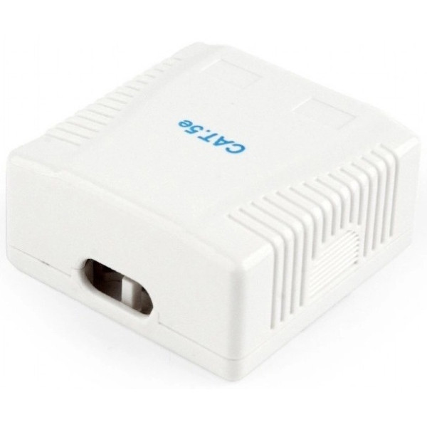Купить Розетка Cablexpert (NCAC-2U5E-01) 2хRJ-45, Cat5Е, зовнішня, біла