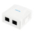 Купить Розетка Cablexpert (NCAC-2U5E-01) 2хRJ-45, Cat5Е, зовнішня, біла