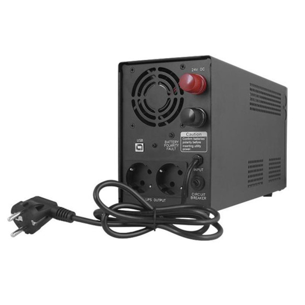Купити Джерело безперебійного живлення Powercom INF-1500, Lin.int., AVR, 2 х евро, USB, металл (00210203)