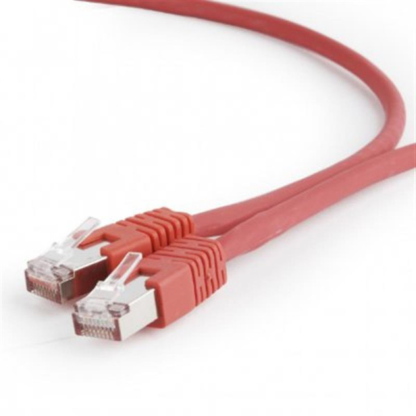 Купить Патч-корд S/FTP Cablexpert (PP6A-LSZHCU-R-5M) литий, 50u штекер із клямкою, 5м, червоний