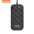 Купить Фільтр живлення СolorWay (CW-CHE64B) 6 розеток, 4xUSB, 2м, Black