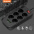 Купить Фільтр живлення СolorWay (CW-CHE64B) 6 розеток, 4xUSB, 2м, Black