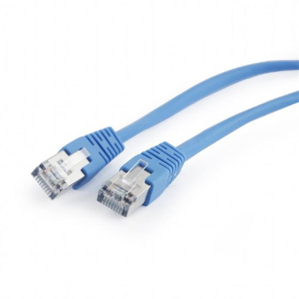 Купити Патч-корд FTP Cablexpert (PP22-0.5M/B) cat.5Е, литий, 50u штекер із засувкою, 0.5м, синій