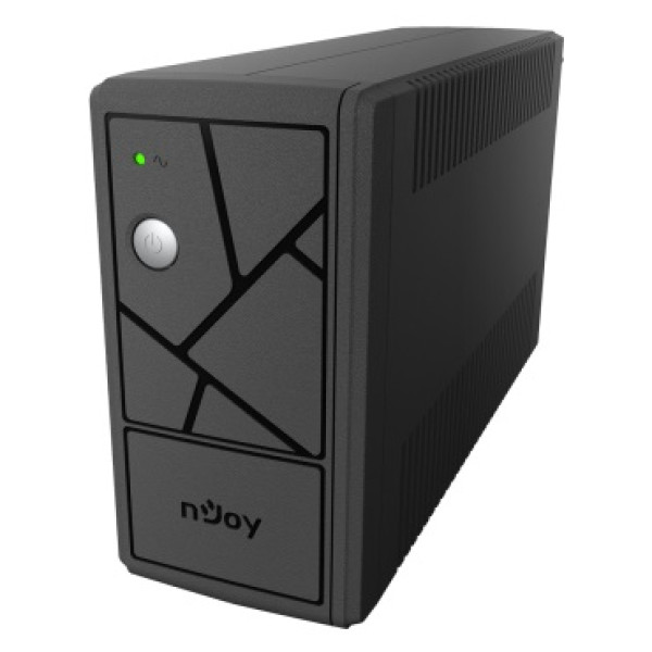 Купить Джерело безперебійного живлення NJOY Keen 600 (UPLI-LI060KU-CG01B) Lin.int., AVR, 2 x евро, USB, пластик