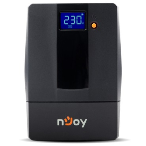 Купити Джерело безперебійного живлення NJOY Horus Plus 600 (PWUP-LI060H1-AZ01B) Lin.int., AVR, 2 x евро, USB, LCD, пластик
