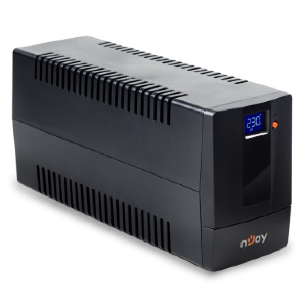 Купити Джерело безперебійного живлення NJOY Horus Plus 600 (PWUP-LI060H1-AZ01B) Lin.int., AVR, 2 x евро, USB, LCD, пластик