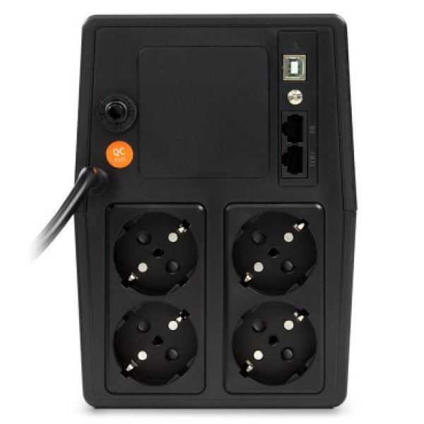 Купити Джерело безперебійного живлення NJOY Horus Plus 2000 (PWUP-LI200H1-AZ01B) Lin.int., AVR, 4 x евро, USB, LCD, пластик