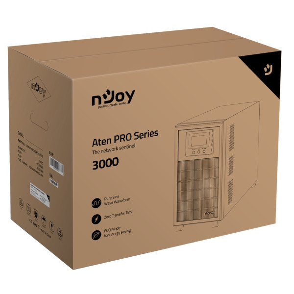Купити Джерело безперебійного живлення NJOY Aten Pro 3000 (PWUP-OL300AP-AZ01B)