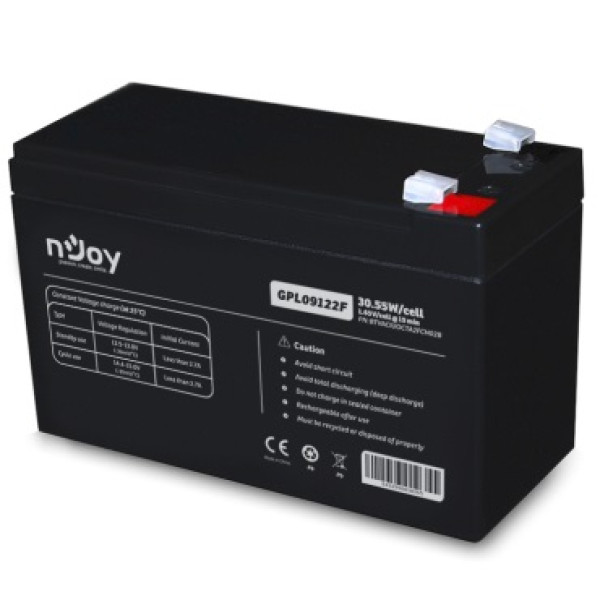 Купити Акумуляторна батарея Njoy GPL09122F 12V 9AH (BTVACIUOCTA2FCN02B) AGM