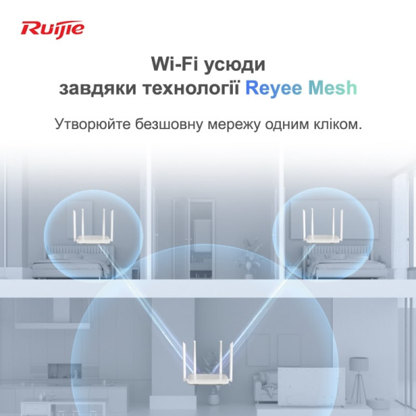 Купить Бездротовий маршрутизатор Ruijie Reyee RG-EW1200