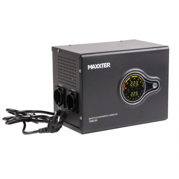 Купить Джерело безребійного живлення Maxxter MX-HI-PSW500-01 500VA