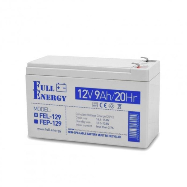 Купити Акумуляторна батарея Full Energy FEL-129 12V 9AH (FEL-129) GEL