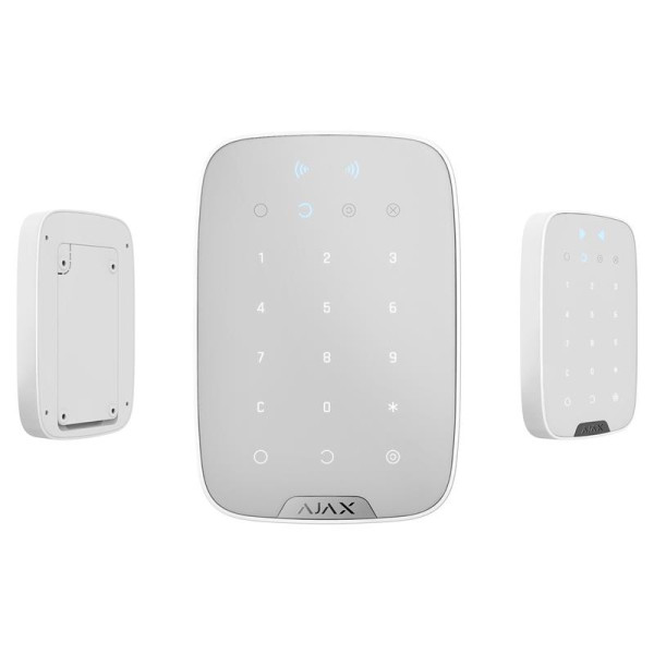 Купити Бездротова сенсорна клавіатура Ajax KeyPad Plus white (26078.83.WH)