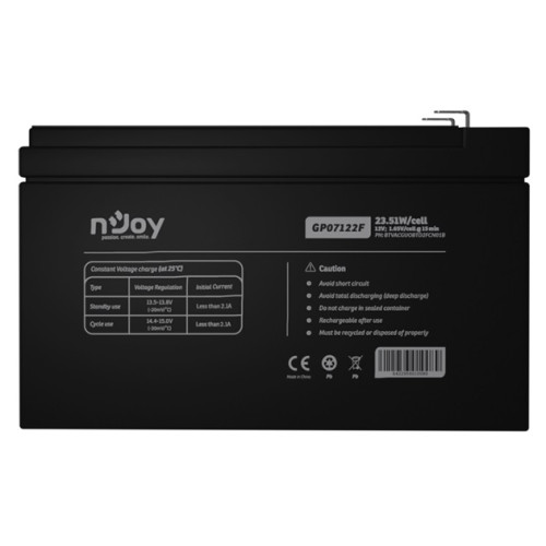 Купити Акумуляторна батарея Njoy GP07122F 12V 7AH (BTVACGUOBTD2FCN01B) AGM