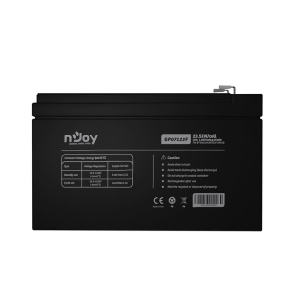 Купити Акумуляторна батарея Njoy GP07122F 12V 7AH (BTVACGUOBTD2FCN01B) AGM
