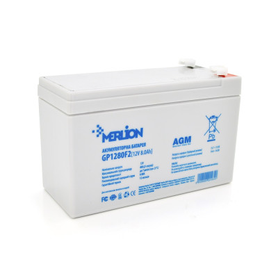 Купить Акумуляторна батарея Merlion 12V 8.0AH (GP1280F2/22464) AGM