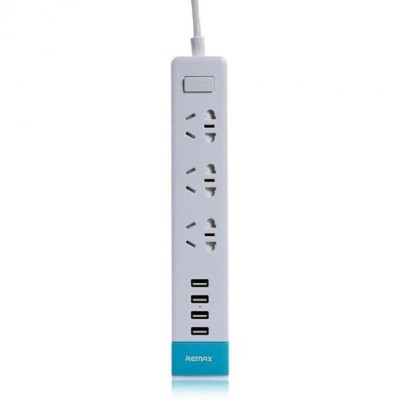 Купити Мережевий фільтр Remax RU-S2 Youth 3 розетки, 4 USB, 1.8 м, White (2000700008250)