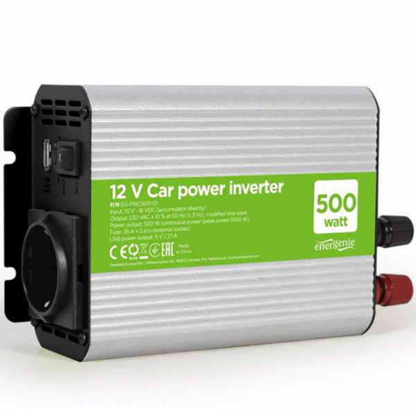 Купити Інвертор напруги EnerGenie EG-PWC500-01 500W
