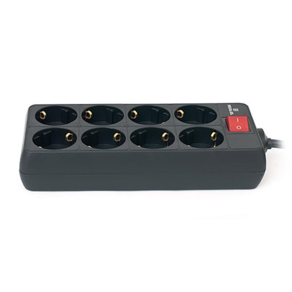 Купить Фільтр живлення REAL-EL RS-8 Protect 1.8 м Black