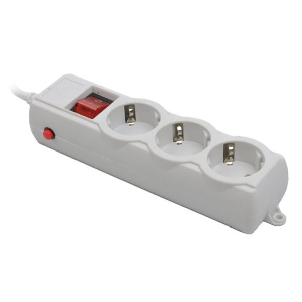 Купить Фільтр живлення Gembird Pro (SPG3-G-10G-PRO) 3 розетки, 3м, сірий