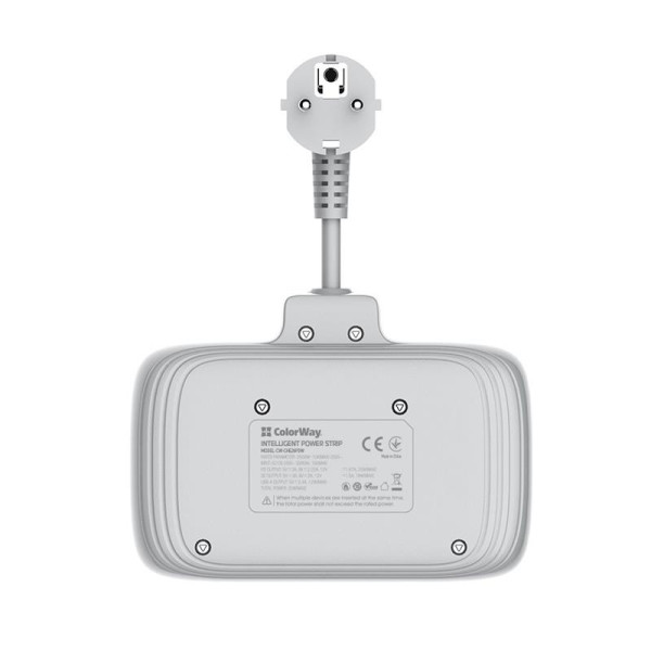 Купить Фільтр живлення ColorWay CW-CHE24PDW 2 розетки, 4 USB, 2.5 cм, білий