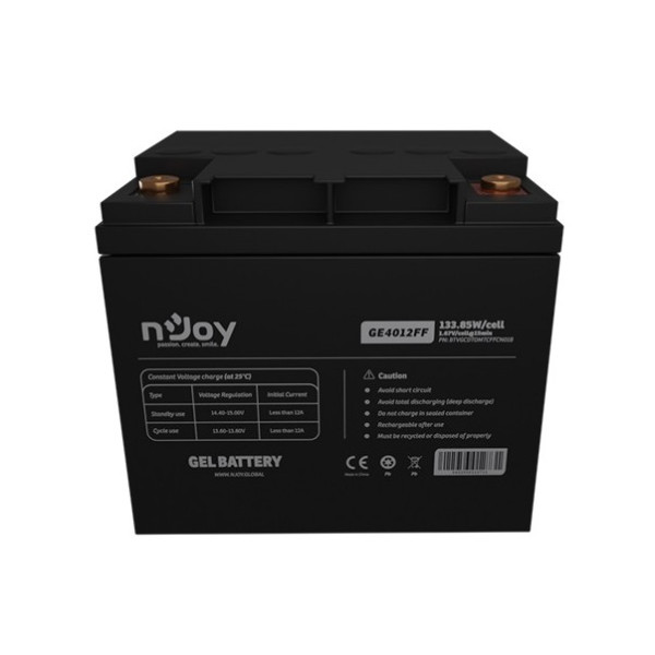 Купити Акумуляторна батарея Njoy GE4012FF 12V 40AH (BTVGCDTOMTCFFCN01B) GEL