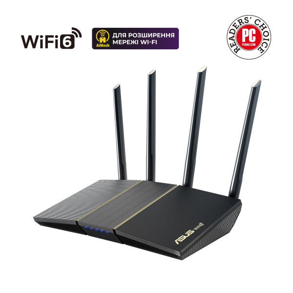 Купити Бездротовий маршрутизатор Asus RT-AX57 (90IG06Z0-MO3C00)