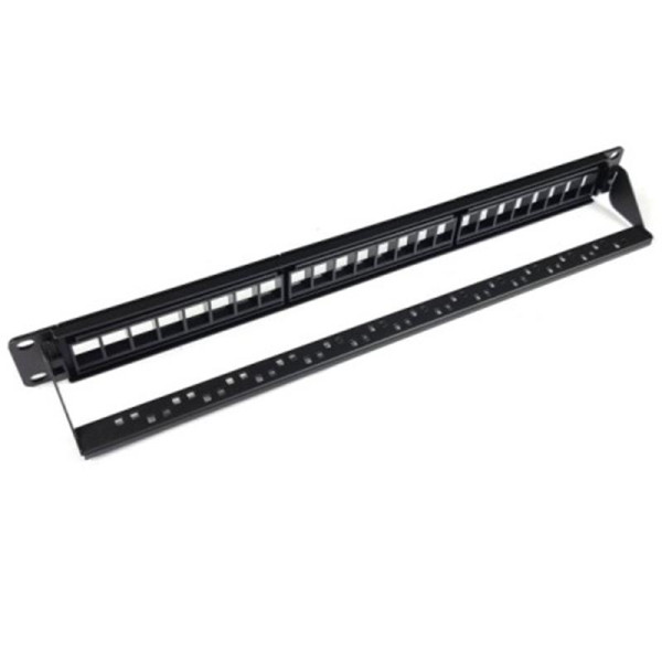 Купить Патч-панель модульна EServer 19" 1U 24 порти, UTP, кат.5е (WT-2040A) без модулів