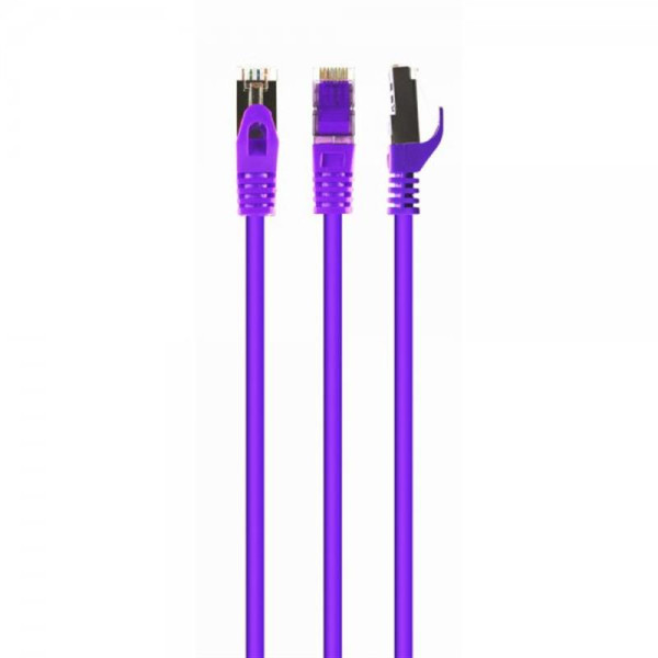 Купити Патч-корд S/FTP Cablexpert (PP6A-LSZHCU-V-10M) cat.6a, литий, 50u "штекер із засувкою, 10м, фіолетовий