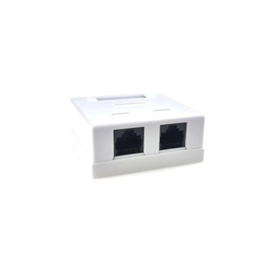 Купить Розетка EServer (WT-2015A) 2хRJ-45, Cat5Е, зовнішня, білий